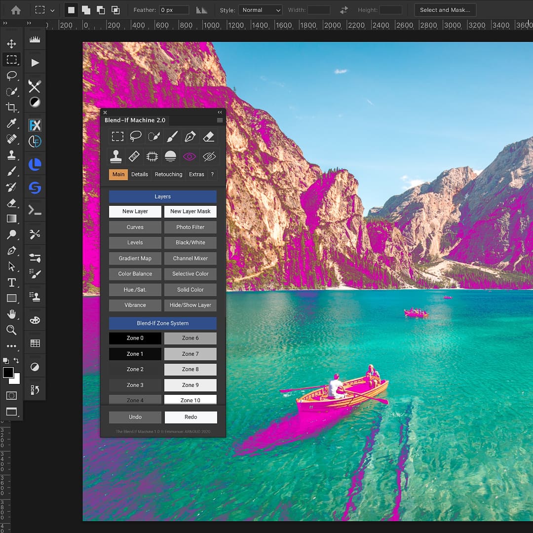 Blend-If.Machine Photoshop plugin screenshot